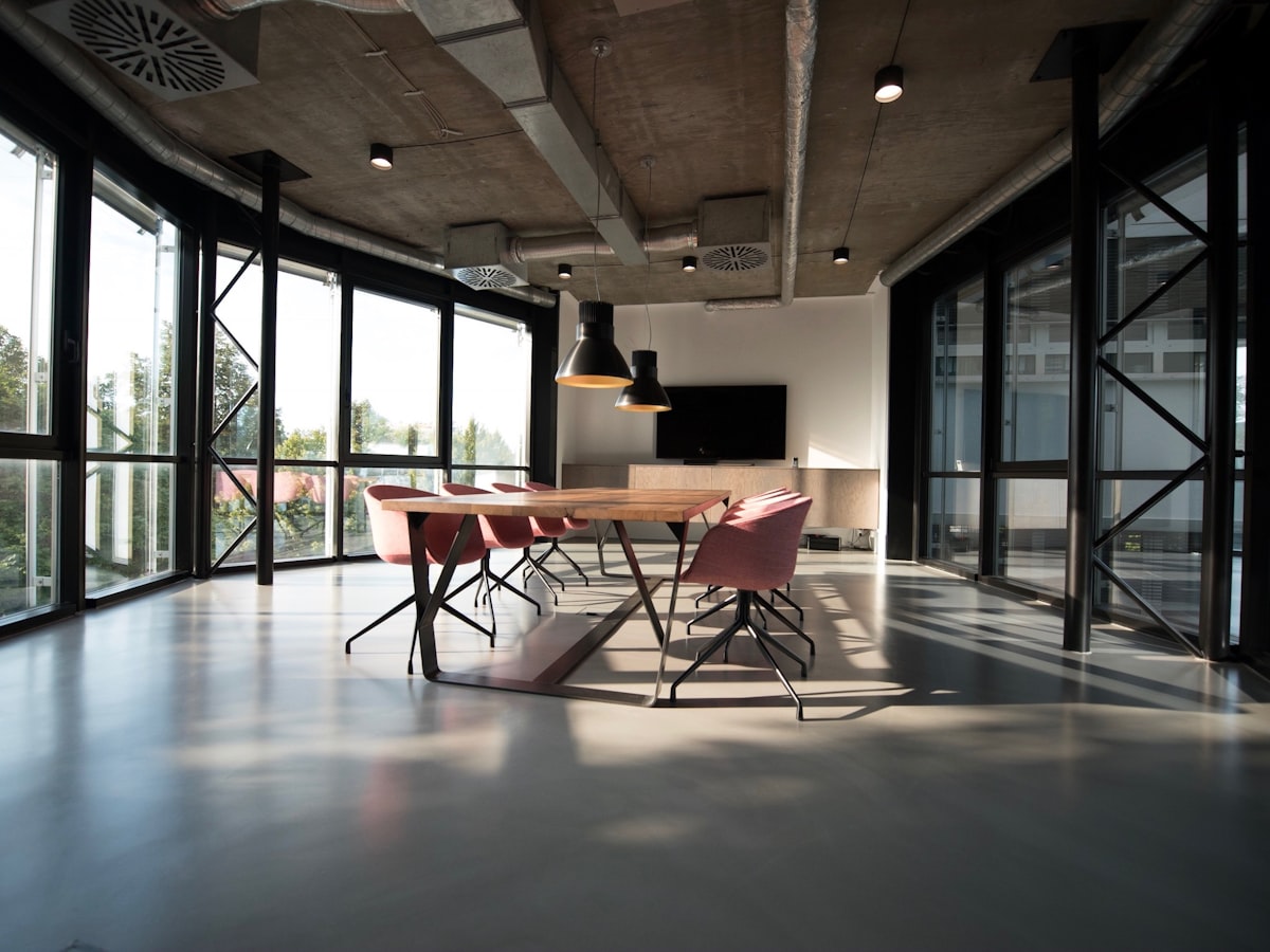 Modern open office interior